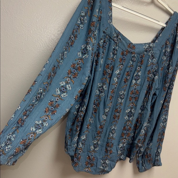 Sonoma Blue Floral Blouse - Picture 6 of 9